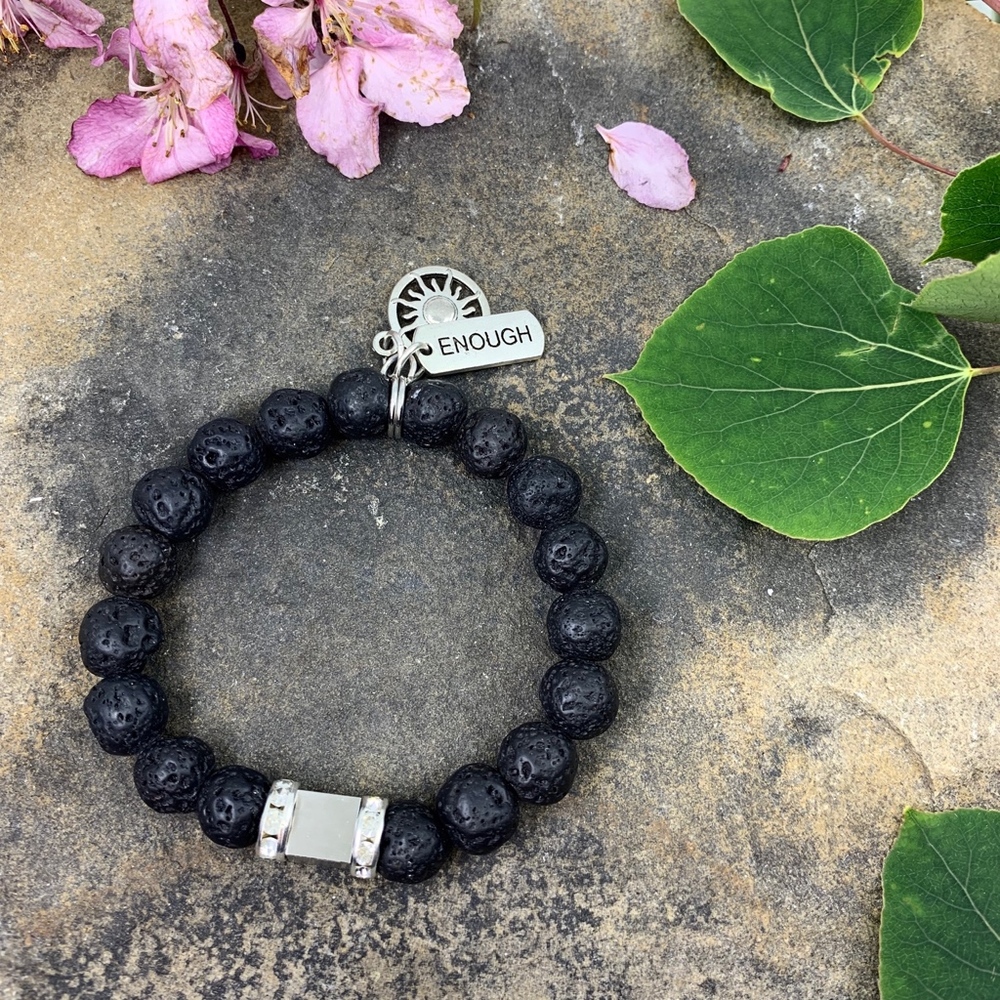 Women Lava Rock Bracelet